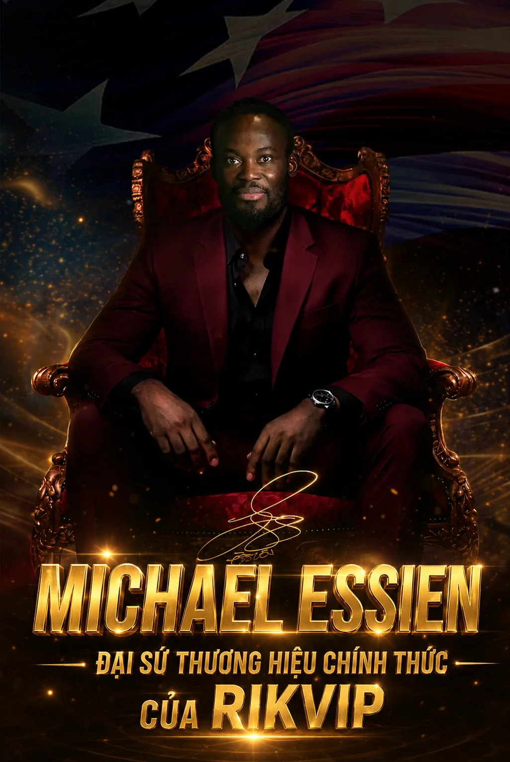 Đại sứ thương hiệu Rikvip - Michael Essien