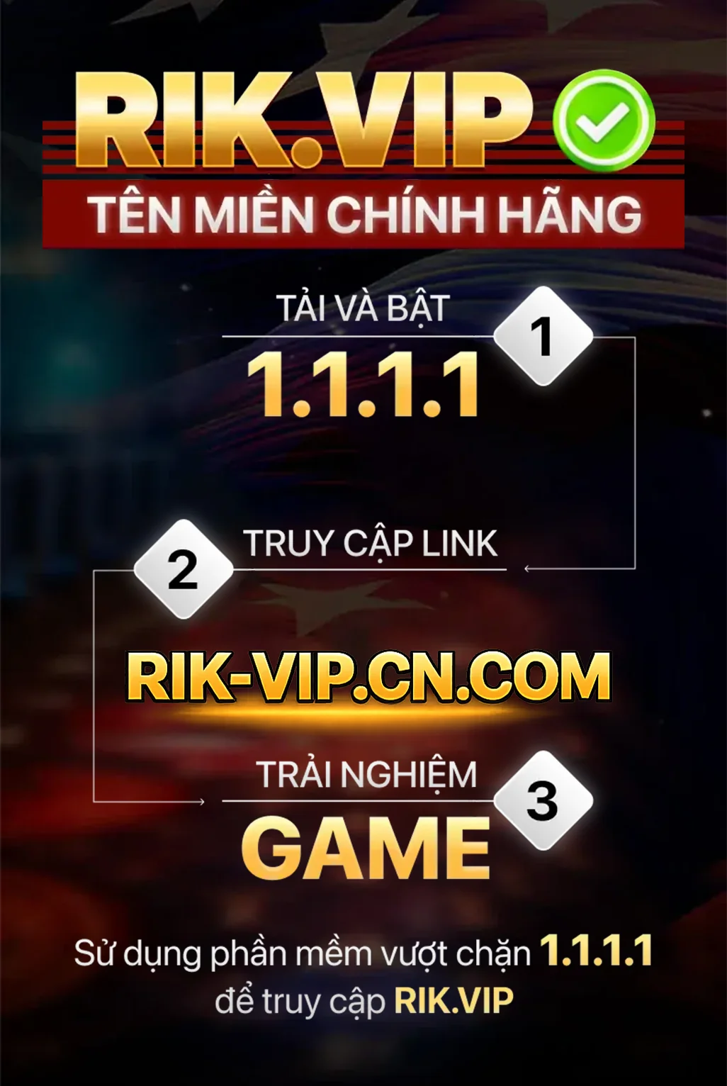 Link truy cập Rikvip chính hãng